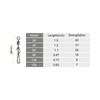 PATIKIL 20pcs 31lb Stainless Steel Fishing Rolling Swivel with Hanging