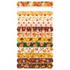 Lemicin 60PCS Thanksgiving Slap Bracelets Autumn Maple Leaf Turkey Pumpkin
