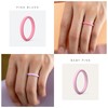 ThunderFit Women's Silicone Wedding Ring Sets, Thin and Stackable Rubber