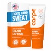 Carpe Antiperspirant Hand Lotion, A dermatologist-recommended, non-irritating, smooth lotion that