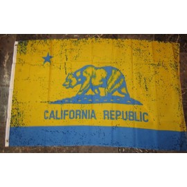 3x5 Blue Gold State of California Flag 3'x5' Brass Grommets