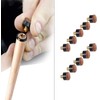 Gunwon 10 Pcs Screw on Tips 10 mm Replacement Cue