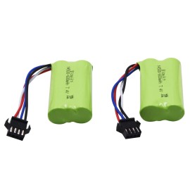 Blomiky 2 Pack 7.4V 2S 600Mah Li-ion Rechargerable Battery With Sm-4p