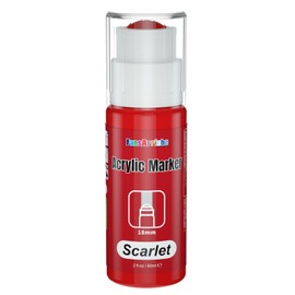 FansArriche Acrylic Paint Markers, 18mm Jumbo Round Tip (60 ml/ 2 oz), Water-Based Paint Markers for Art, Canvas, Metal, Paper, Rock and More, Waterproof and Permanent Ink for Lasting Tags