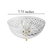 Evelots Ceiling Clip-on Light Bulb Shade-Lamp-Dome-Diamond Cut-Acrylic-Set/4
