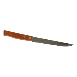 lio2 Cuchillo Steak Sierra Acero Inoxidable Mango De Madera 22cm