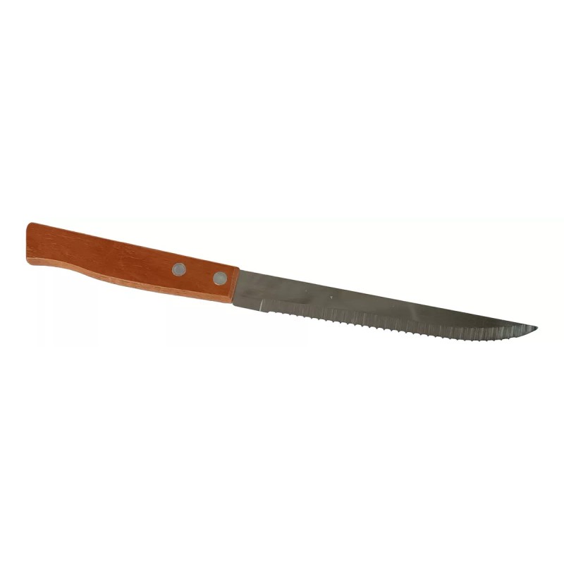 lio2 Cuchillo Steak Sierra Acero Inoxidable Mango De Madera 22cm