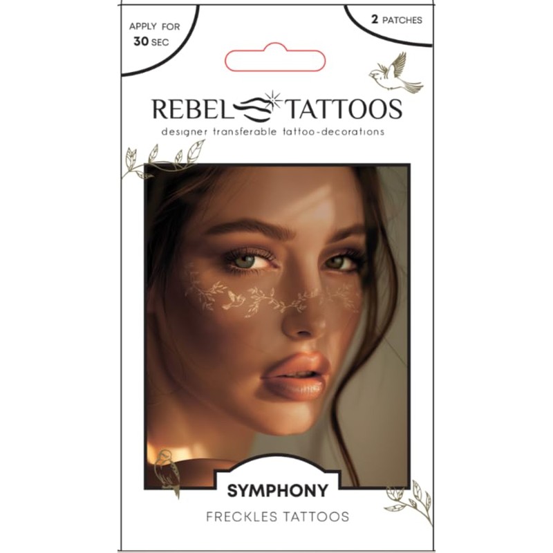 Rebel Tattoos -Temporary Tattoo Fake Tattoos Transferable Tattoo Freckles -