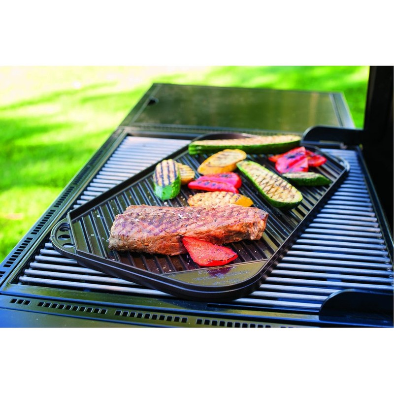 Nordic Ware 2-Burner Reversible Grill Griddle, 20 by 10-3/4 Inch