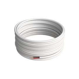 Alarm Security Cable Stranded Unshielded 18/2 AWG CCA Wire - Ideal for Low Voltage LED, Burglar Systems, Fire Detectors, Security Stations, and Door Bells, 500ft, White
