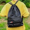 AWAVM Drawstring Waterproof Bag,Drawstring Backpack Sports Gym Bag with Shoes