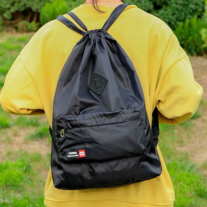 AWAVM Drawstring Waterproof Bag,Drawstring Backpack Sports Gym Bag with Shoes