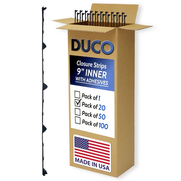 Duco USA-Made Classic Rib Foam Closure Strips 3ft Long, 9"