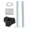 Hold Down Clamp Set TTrack Metal M8 Thread Clamping Jig