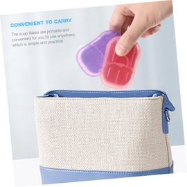 WHAMVOX Convenient Travel Soap Sheets Pack Gentle Cleansing for Outdoor Activities Camping Hiking