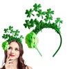 St. Patrick's Day Shamrock Headband Green Shamrock Rose Headband Saint