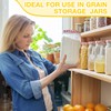 Gejoy 50 Pcs Plastic Ice Scoop Multi Purpose Kitchen Scoops