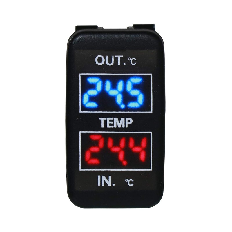 Dual Temperature Display Inside and Outside The Car Dual Temperature