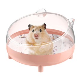 Pawfly Hamster Sand Bath Container, Hamster Sand Bath Box, Hamster Bathtub, Hamster Bathroom, Hamster Toilet, Plastic Dust Bath for Dwarf Hamsters, Syrian Hamsters, Mice, Gerbils & Small Animals