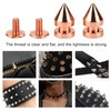 100 Sets Spiked Cone Spike Stud Rose Gold High Hardness