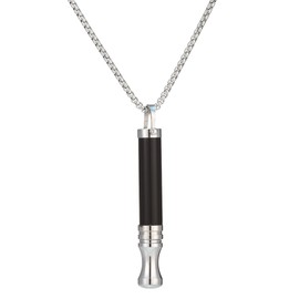 Ninnyi Breathing Necklace, Blcak Obsidian Breathlace for Women Men