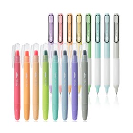 Mr. Pen- Bible Highlighters and Pens, 16 Pack, Gel Highlighters, Bible Highlighter No Bleed, Black Retractable Gel Pens