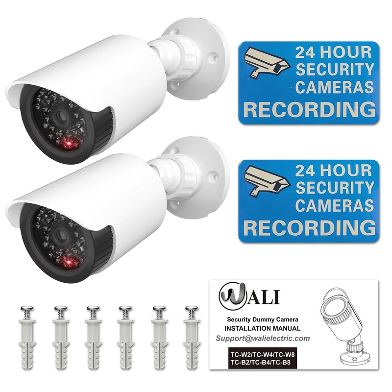 WALI Dummy Fake Camera, Surveillance Security CCTV Dome Camera, Indoor