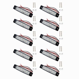 Golf Cart Parts & Accessories White Fit For Marine Boat Waterproof Stern Transom Light 10PCS 12V-24V 6LED Mod-G33S-951