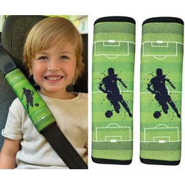 HECKBO Boys Girls Kids Gym Bag - Football - 40 x 32 cm - School Sports - Backpack, Bag, Sports Bag, Football Bag, 2 x belt protectors