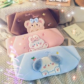 Hand Warmer Tummy Warmer Belt Cute Cartoon Multicolor Waist Protection Hot Foam Shoulder Warmer Neck Back Warmer Waist Protection Belt Cover - Water Bag Not Included Not/Purple Bear 10ea