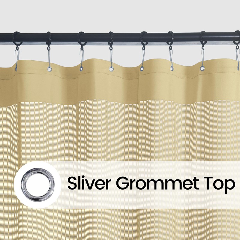 Phating Flame Retardant Hospital Curtain Room Divider, Grommet Cubicle Divider