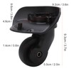 A23 Luggage Replacement Wheels, Swivel Suitcase Wheel with Complete Screws