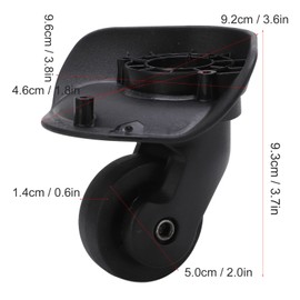 A23 Luggage Replacement Wheels, Swivel Suitcase Wheel with Complete Screws for Maintenance