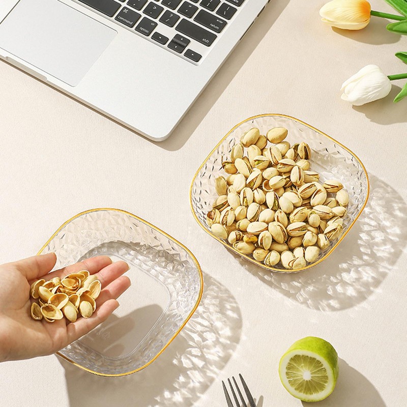 Gripebao Set of 4 Dessert Plates 6 Inch, Pinch Bowls