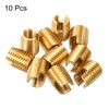 uxcell Self Tapping Threaded Inserts, 10pcs Inner M5-0.8 Outer M8x10