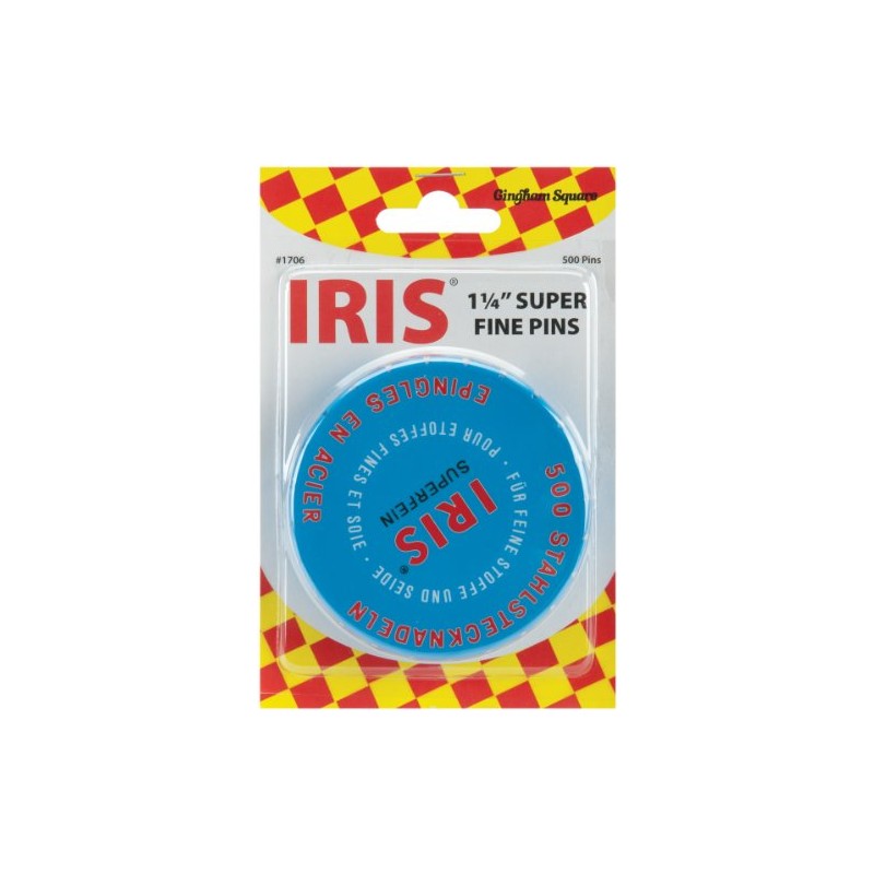 Euro-Notions Iris Swiss Pins, 500-Pack