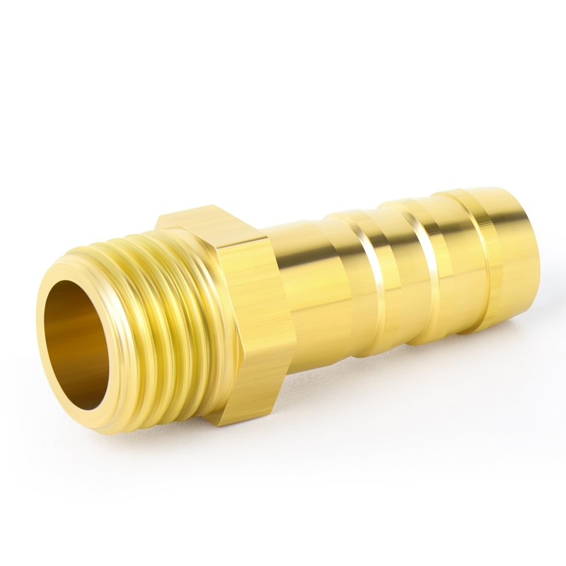 TAILONZ PNEUMATIC Brass Hose Barb Fitting -8mm Barb to 1/4