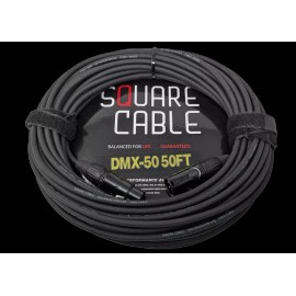 SquareCable DMX-50 | 50ft DMX Cable (3-Pin)
