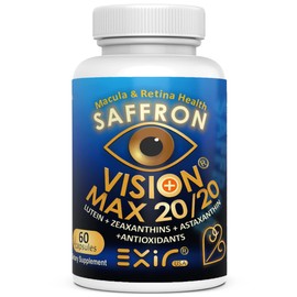 EXIR Eye Supplements for Macular Support, Night Vision, Eye Strain, 60 Count