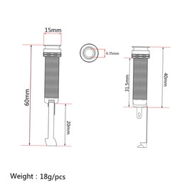Generic Guitar Jack Socket Replacement Stereo Jack for Bass Guitar Easy Install Cylinder