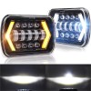 Unbranded Brightest DOT 7x6" 5x7 Led Headlight Hi/Lo DRL for