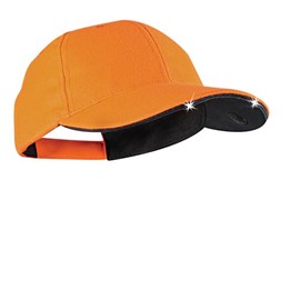 Panther Vision POWERCAP 20/00 LED Lighted Hats - High Output Ultra-Bright Hands Free LED Lighted Battery Powered Cap - Blaze Orange (CL2-280032)