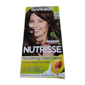 Garnier Nutrisse Nourishing Hair Color 415 Soft Mahogany Dark Brown DMG Box