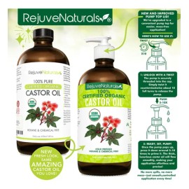 Aceite Orgánico De Ricino, 100 Puro, Hexano Última Interven                                                                                           