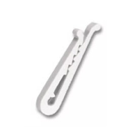 Generic 1000 White Plastic Alligator Clips for Shirt Folding Ties Socks Pants 1-7/16"