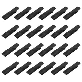 sourcing map 24pcs Black Satin Table Napkins Polyester Square Bright Table Napkin Fabric Table Napkin for Event Wedding Party Table Decoration, 17 x 17 Inch