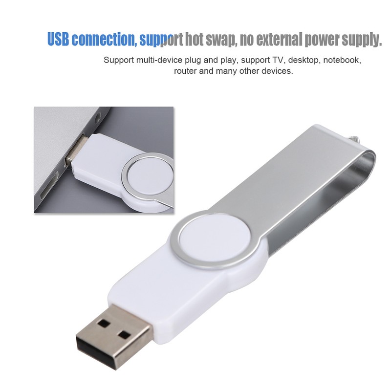 32G ABS Portable Rotary Cap USB2.0 U Disk for Windows