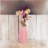 Artificial Flower Vase Unbreakable 20cm Modern Powder Pink Home Decor