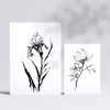 Nacnic Delicate Flowers Posters. Nature and Botany Prints with Floral