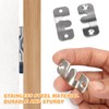 Picture Frame Hanger Bracket 12 Pieces Furniture Connectors Interlocking Flush-Mounted